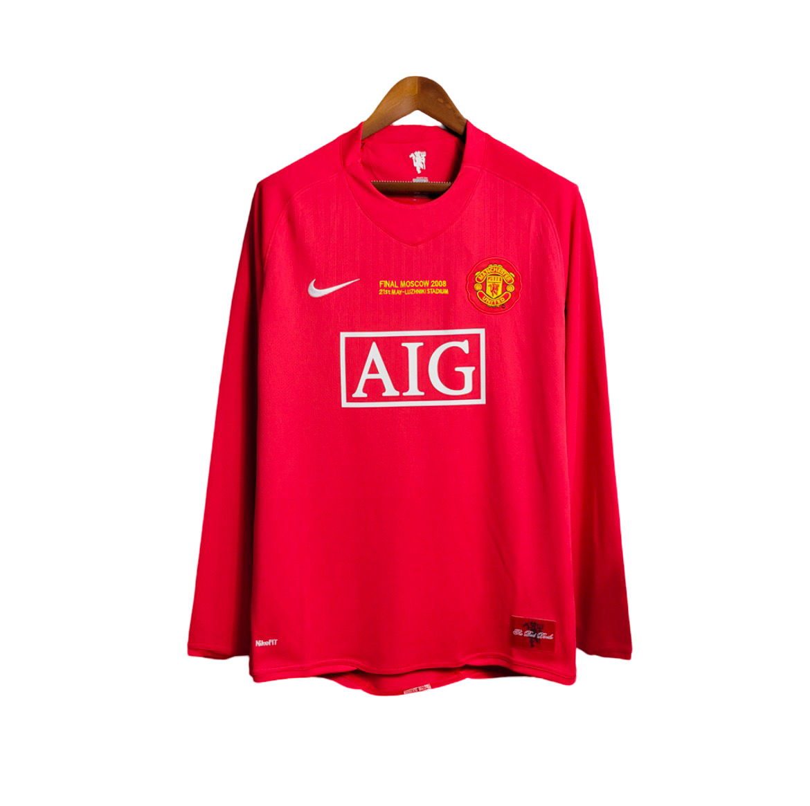 07-08 Manchester United Home UCL Final Retro Jersey Long Sleeve